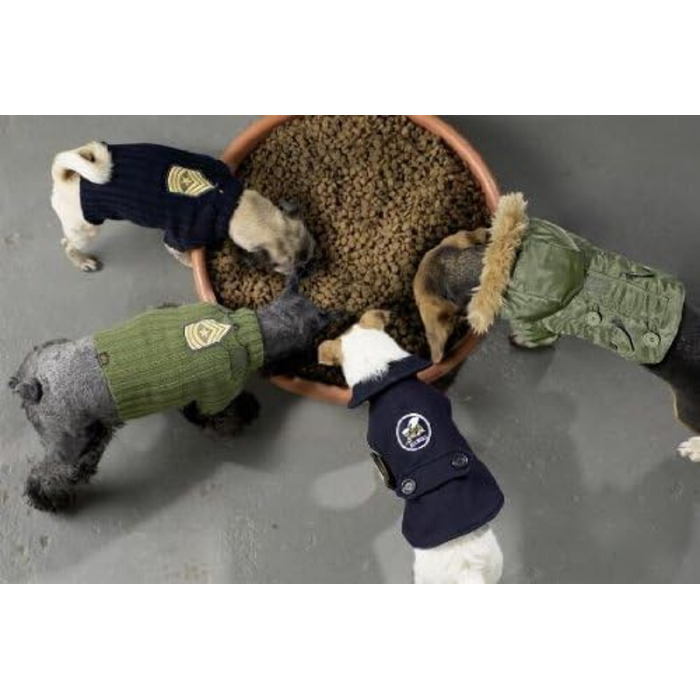 Светр для собак KARLIE DOG FORCE, морський синій або оливковий, 6 розмірів