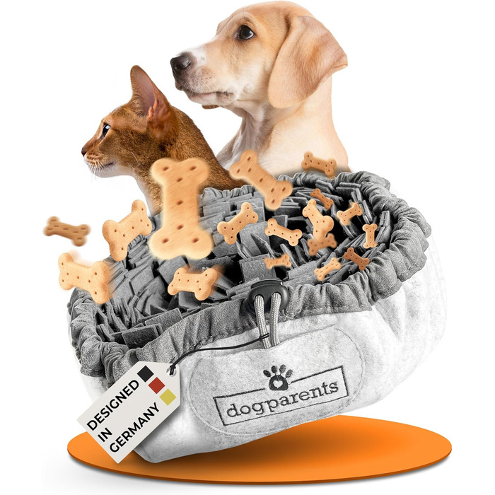 Schnüffelteppich для собак DOGPARENTS® – килимок для пошуку та розваг, міцний, для малих та великих собак, зелений (сірий)