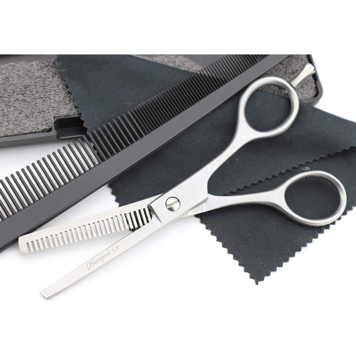 Набір професійних перукарських ножиць Haryali London - 6 дюймів (перукарські та філірувальні ножиці) рожевого кольору для жінок, чоловіків, дітей та домашніх тварин