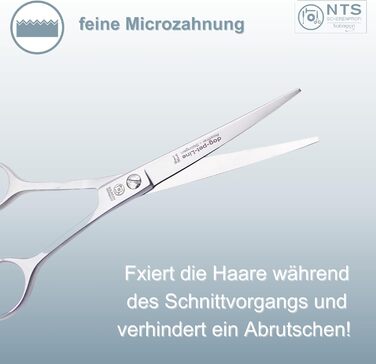 Преміум ножиці для собак NTS-Solingen: ножиці для догляду за шерстю, ножиці для гриви (6.0'-9.0'), нержавіюча сталь, 15-23 см, Solingen, Німеччина