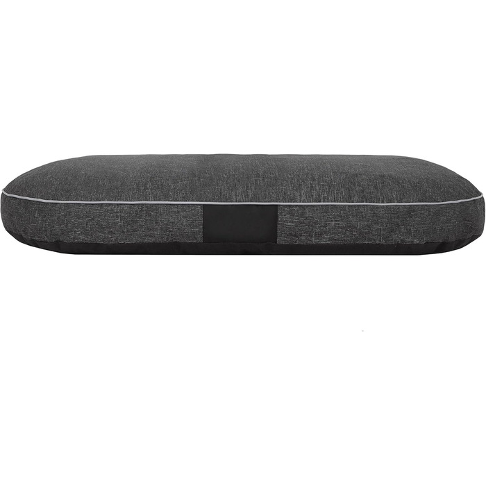 Килимок для собак овальної форми, розмір M, 70 x 50 см, чорний, з екологічного льону