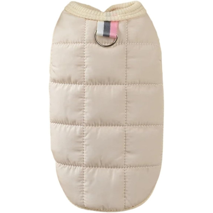 Зимовий теплий одяг для собак, вітронепроникний, утеплений жилет з флісовою підкладкою, одяг для чихуахуа та аксесуари для домашніх тварин для холодної погоди, легкий та ізольований бежевий XL