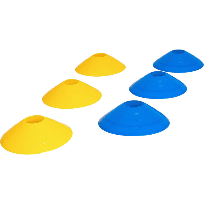 Набір навчальних дисків 8LevelUp: 40 штук (20 жовтих та 20 синіх), для футболу, кінного спорту, дресирування собак та коней, агіліті для собак