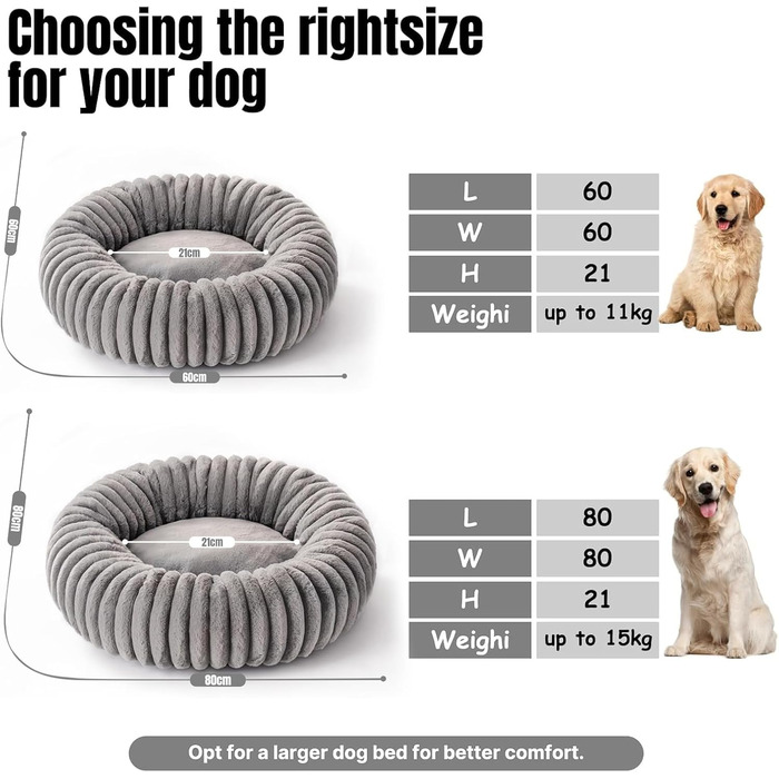 Крісло-лежанка для собак YAGE, 60 см, плюш, антистрес, ортопедичний килимок, підходить для котів, сірий колір, L-70 см