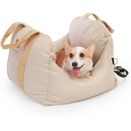 PET AWESOME автокрісло для собак, бежеве, для автомобіля