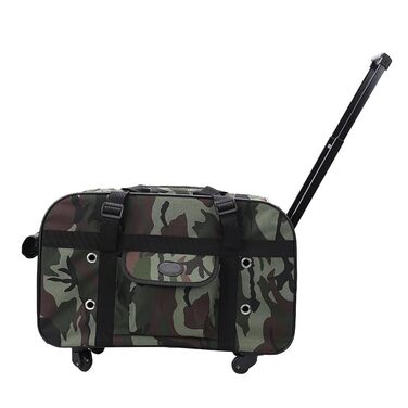 Транспортна сумка для тварин на колесах RRXEOUU - для собак та котів, дихаюча, портативна