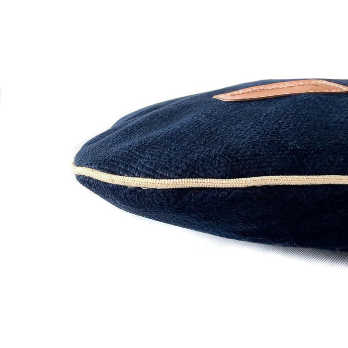 Водонепроникна подушка для собак та котів. Зручне ліжко з матеріалу, безпечне для тварин. Розмір 80x50 см, колір морський.