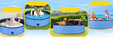 Басейн для собак Opengarden, 160 x 30 см, синій