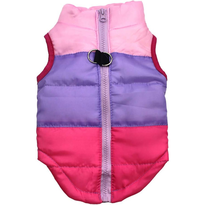 Зимовий теплий куртка для собак Idepet, водонепроникний пуловер, тепла собача куртка, одяг для собак, XS, S, M, L, Рожевий