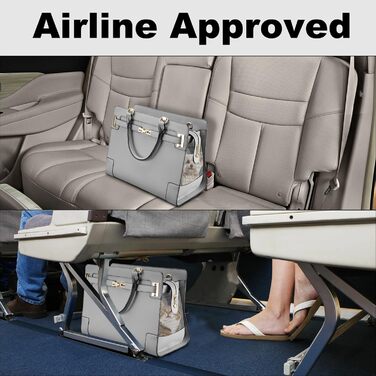 Сумка-переноска для собак NewEle Fashion: стильна переноска для маленьких собак та котів. Містка (2 великі кишені), до 4.5 кг, чорна, для подорожей, відповідає вимогам авіаліній. Сумка-переноска з PU шкіри для собак та кошенят.