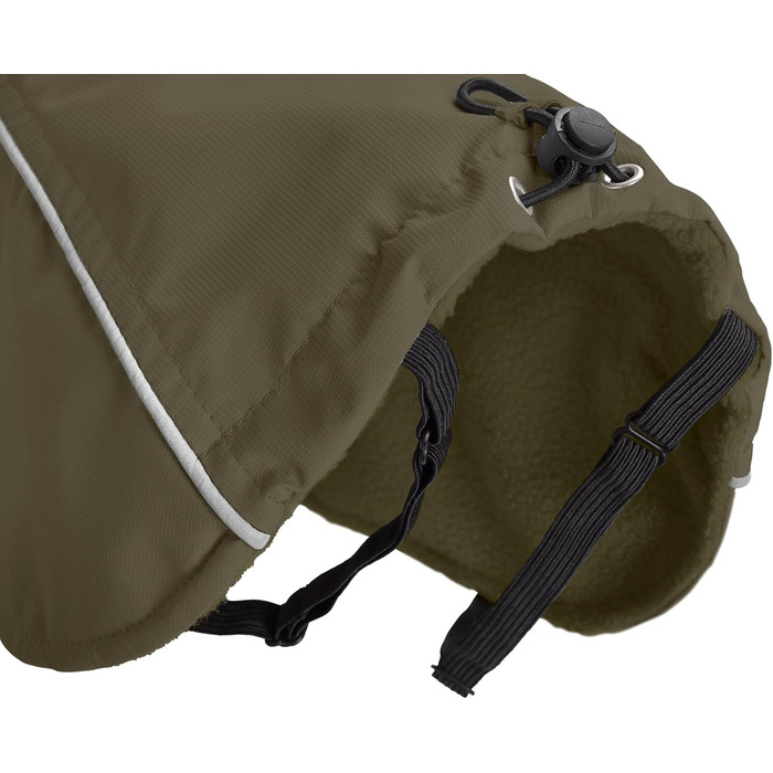 Теплий водонепроникний жилет для такси HUNTER NORDBY оливкового кольору, розмір 33, для маленьких собак з довгим тілом