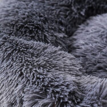 Кругле ліжко для собак та котів: м'яке, тепле, донат-ліжко для домашніх тварин (для тварин до 15 кг)