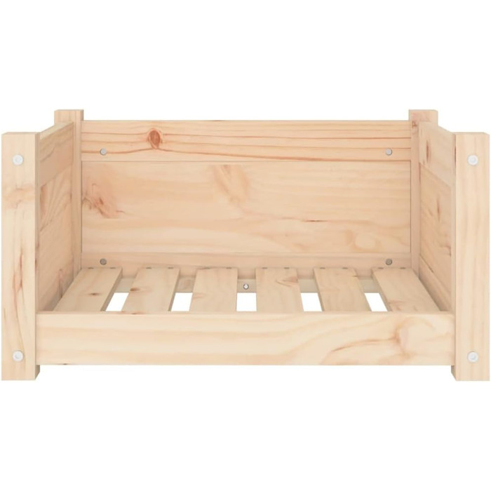 Ліжко для собак та котів білого кольору з масиву сосни. Корзина для собак та котів. Велике, середнє ліжко для собак та котів. Розміри: 55,5x45,5x28 см.