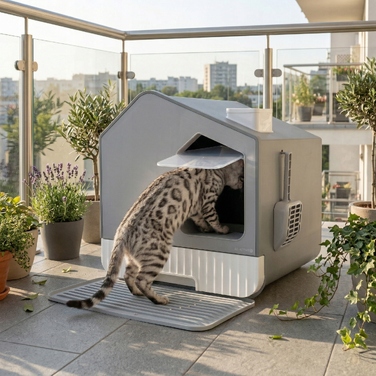 Закритий лоток для котів Be-Active, 42 x 40 x 45 см