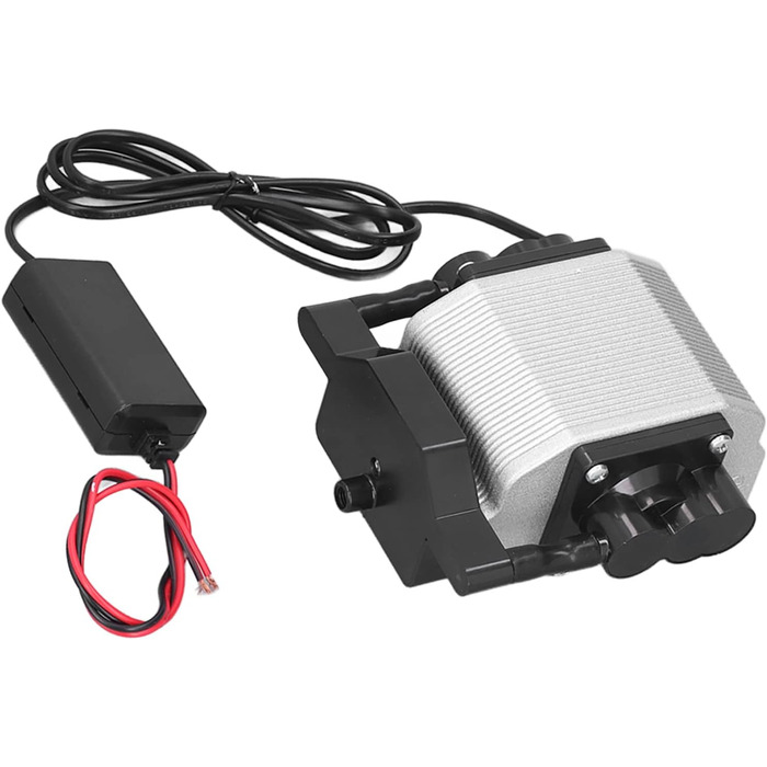 Акваріумний повітряний насос 12V для аерації, портативний, для домашнього використання, працює від акумулятора