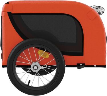 Причіп для велосипеда Gecheer для собак та котів, транспортний причіп для домашніх тварин, 124 x 65 x 66 см, оранжевий