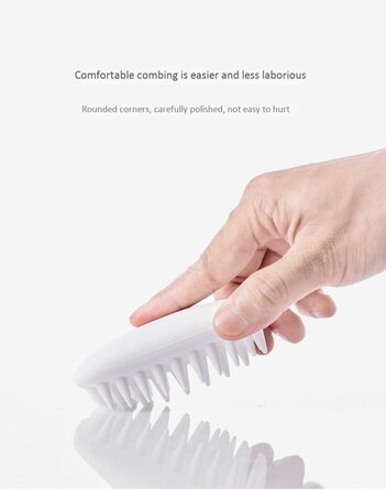 Масажна щітка для миття тварин, вичісуюча щітка від шерсті для собак і котів з м'якими силіконовими щетинками, для короткої шерсті