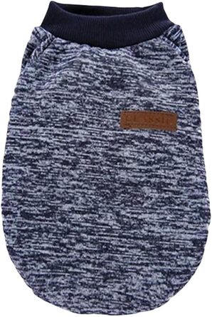 Теплий зимовий одяг для собак: куртка для чихуахуа та мопсів (Морська синя, S)