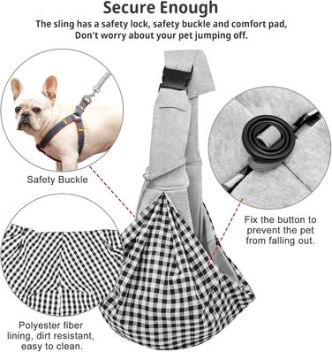 Сумка-переноска для собак CUBY, регульована, двостороння, для маленьких та середніх собак, звільняє руки, з ременем безпеки, кишеня на блискавці, знімна килимок для прогулянок, підкладка на плече, Зелений (застібка, Сірий, Регульована)