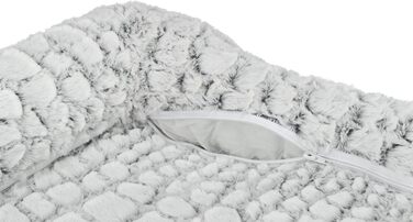 Ортопедичне ліжко для собак TRIXIE Vital Lino, 110x75 см - м'яке ліжко з memory foam, для літніх собак, чорний/сірий