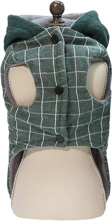 Теплий зимовий одяг для собак: куртка-худі для маленьких та середніх собак і котів (XL, зелений)