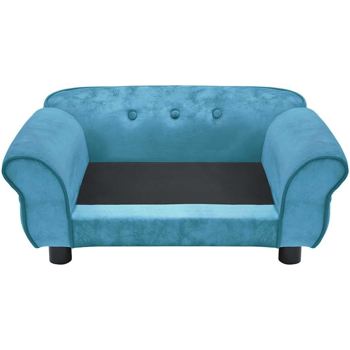 Софа для собак VidaXL Бордовий колір, 72x45x30 см, плюшеве ліжко для собак та котів