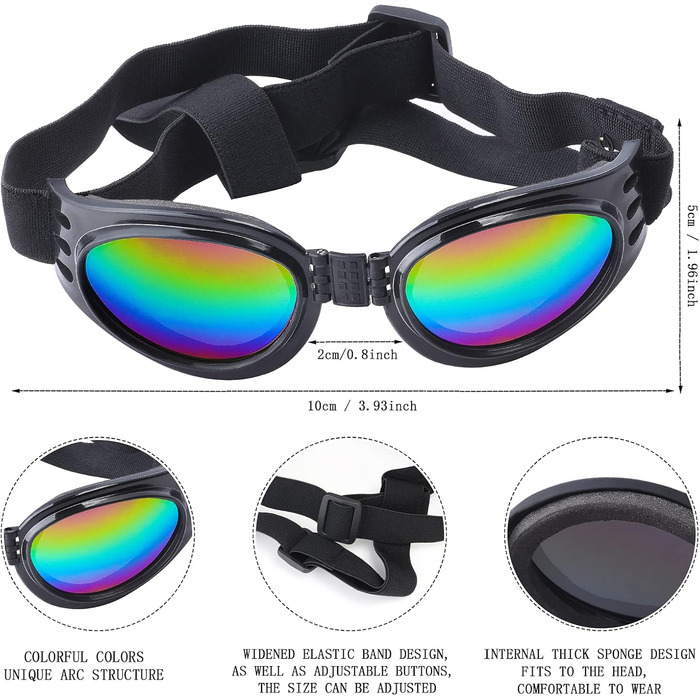 Костюм поліцейського для домашніх тварин Yewong: комплект аксесуарів для собак та котів (м'язка шапка, значок, сонцезахисні окуляри)