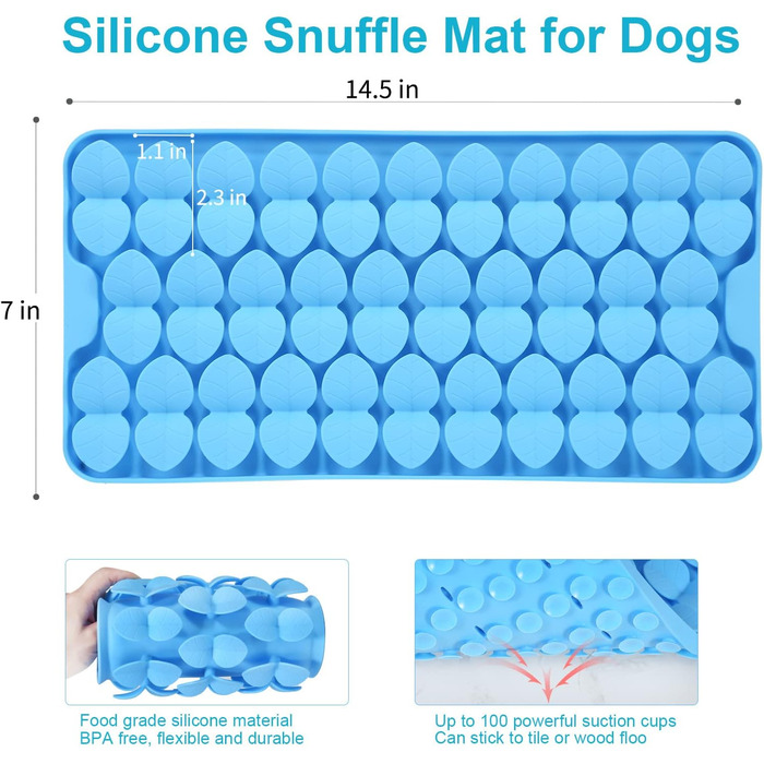 Силіконова пошукова килимок для собак (лист)