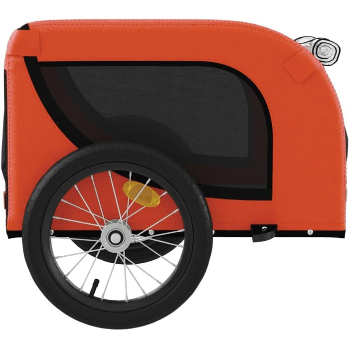 Причіп для велосипеда Gecheer для собак та котів, транспортний причіп для домашніх тварин, 124 x 65 x 66 см, оранжевий