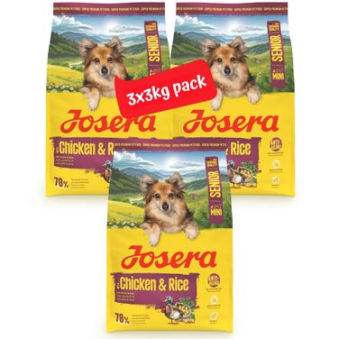 Сухий корм для літніх собак малих порід JOSERA Mini Senior, 3 кг (набір з 3 шт)