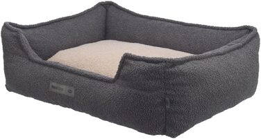 ТRIXIE Лежанка для собак Coline, 80x65 см, сіро-бежева - з перероблених матеріалів, для собак середніх порід, кошик, неслизька, знімний чохол, 36671