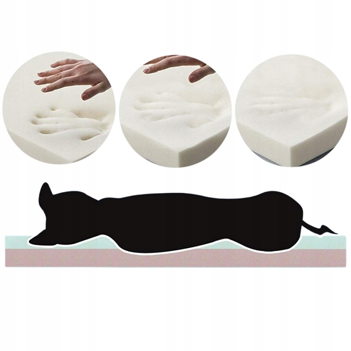 Матрац для собак Dogguru, білий, 100 x 70 см