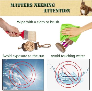 Іграшки для гризунів Goter: набір з 10 шт. з яблуневої деревини. Іграшки для хом'яків, щурів, шиншил. Натуральні ласощі та аксесуари для тварин.