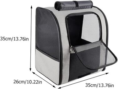 Транспортна сумка для котів та маленьких собак Angoily, велика місткість, дихаюча, з міцного матеріалу