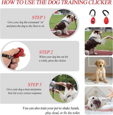 Сумка для ласощів для собак COOWONE з кликером для дресирування, водонепроникна, з тримачем для пакетів, чорна