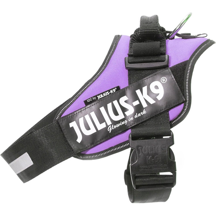 Шлея Julius-K9 IDC Powerharness для собак, фіолетова, розмір 1, з 2 патчами