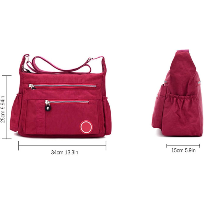 Жіноча сумка-тоут Nyon-Stoff з великою місткістю, водонепроникна, з регульованим ремінцем, декілька кишень - Zjsjm1106