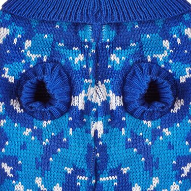 Світер для собак Jecikelon, камуфляж, рогалик, теплий, для маленьких собак та котів, розмір L, зелений