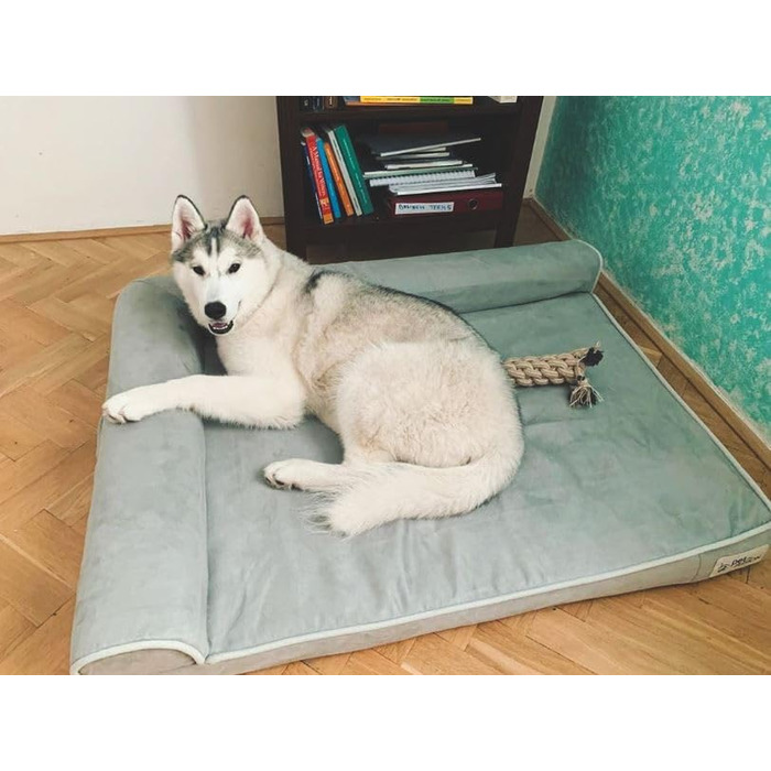 Ліжко для собак PetFusion BetterLounge XL з меморі-піни, водонепроникне, знімний чохол, 112×86×19 см