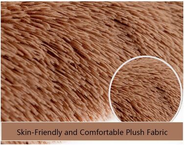 Килимок для собак великих порід Chickwin, для котів, миючий, м'який, з ортопедичною матрацом, заспокійливий, антистрес, плюшевий, 110*80 см, світло-сірий