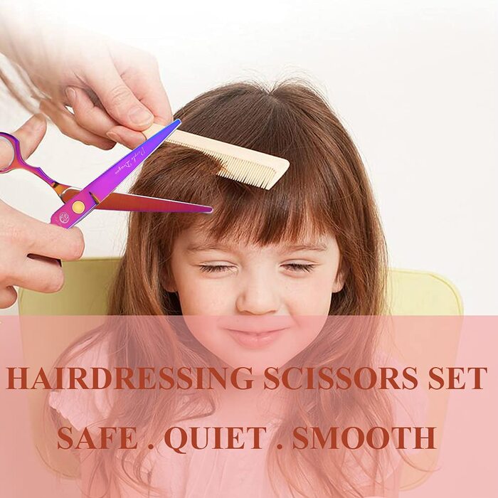 Професійні перукарські ножиці Purple Dragon 5.5 дюймів - набір для стрижки жінок та чоловіків