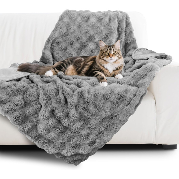 Водонепроникний плед для собак Nobleza, теплий, м'який, 120 x 100 см, двосторонній, можна прати в машині, для собак та котів, підходить для диванів та ліжок