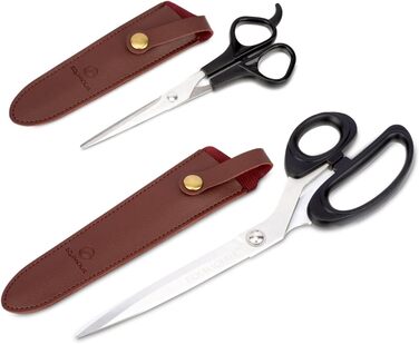 Набір ножиць для догляду за кіньми: ножиці для хвоста та гриви, з чохлом. Нержавіюча сталь, ергономічний дизайн, ідеально для догляду за хвостом та гривою.