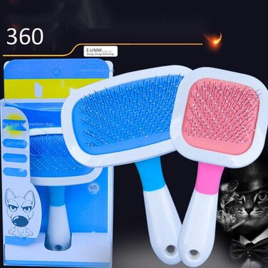 Професійний гребінь для видалення ковтунів у собак та котів. Інструмент для грумінгу та видалення шерсті. Blue