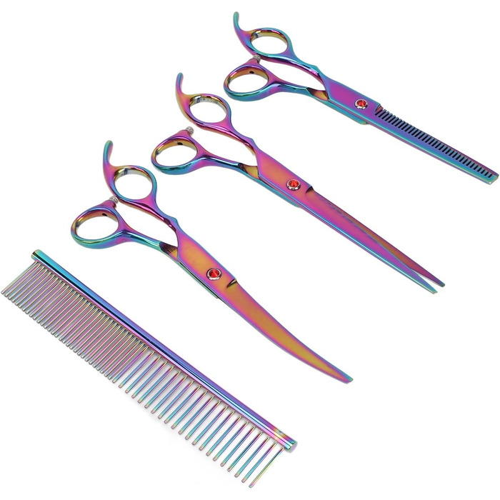 Набір професійних ножиць для грумінгу собак, нержавіюча сталь, для дому та салону