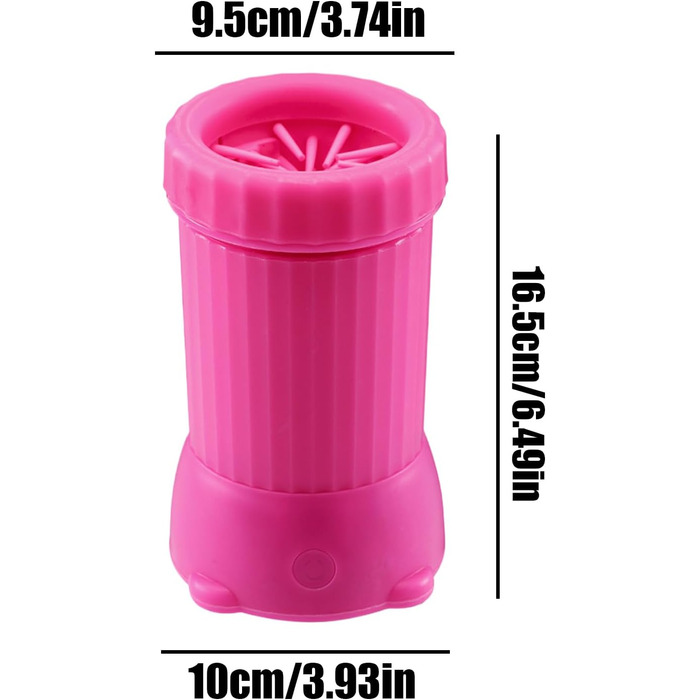 Автоматичний очисник лап для собак Vhjlfig, USB, для середніх собак, для прогулянок, подорожей, цуценят, зелений/рожевий