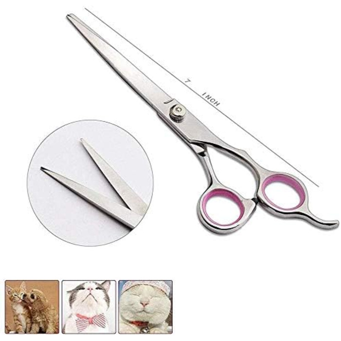 Набір професійних інструментів для грумінгу собак та котів, 7 дюймів, нержавіюча сталь