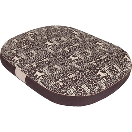 колір: бруневе в'язане взуття з візерунком