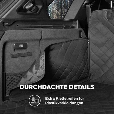 Захист для багажника автомобіля від бруду та подряпин для собак, водонепроникний, чорний, 174 x 190 см