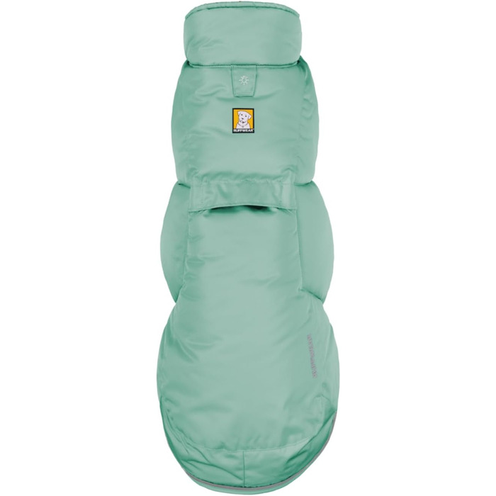 Куртка Ruffwear Quinzee для великих собак, ізольована куртка для собак на всі погодні умови, водонепроникна куртка для собак, легка жилетка для собак та сумка-переноска, розмір L, Obsidianschwarz (River Rock Green, X-Small)